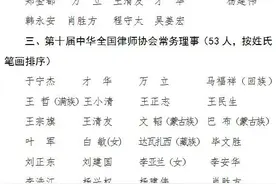 高子程任第十届中华全国律师协会会长图片