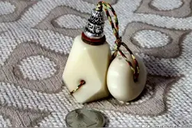 我爱做手工：分享一个比较简单的手工制作棱形象牙果三通的过程图片