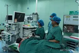山西省汾阳医院完成吕梁首例十二指肠乳头腺瘤内镜下切除+ERCP胆胰管支架置入术图片