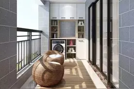 阳台新装的“洗衣柜”太方便了，老婆天天都要夸我一遍！图片