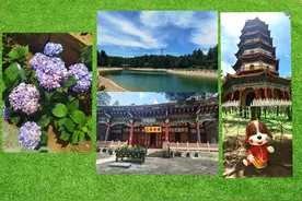 武定狮山，山脚繁花似锦，山间童话世界，山顶玉湖如镜图片