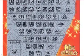 榆林彩民中出刮刮乐“好运十倍”头奖400000元图片
