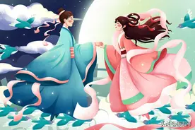 七夕插画｜最浪漫的爱情——牛郎织女图片