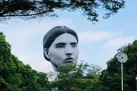 这是什么阴间玩物？东京奥运赛场惊现“巨脸”艺术作品...图片