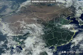 长三角突然出现钩子云，狂风大作！分析：这是倒春寒的回光返照图片