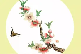 国画技法——桃花的画法图片