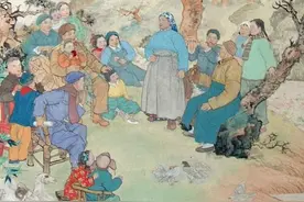 当年苏区这口“红井”，画家以“饮水思源”为题绘出名作图片