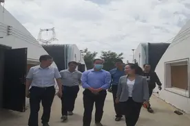 渭南市发改委党组成员、项目办主任张王俊深入合阳县检查督导苏陕项目建设情况图片