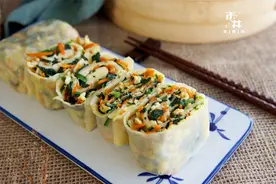 秋天吃早餐，吃包子油条不如吃“菜卷”，味道香营养全，老少皆宜图片
