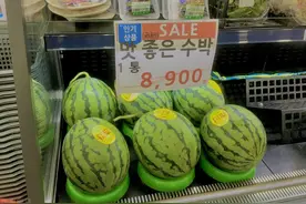 蒙古边境小城，市民跨境来中国吃西瓜图片