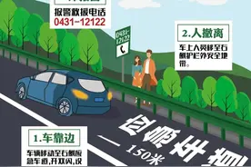 车靠边、人撤离、即报警”，这九字诀真能救人一命！图片