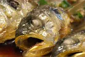 清蒸东海小黄鱼，果然肉质嫩得像豆腐，顺便跟青岛小黄鱼做个对比图片