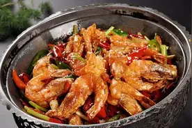 干锅秘制虾（附特制海鲜秘制料配方）图片