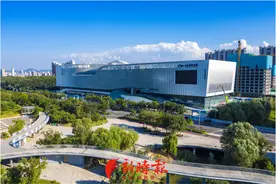 山东省科技馆新馆即将竣工，省内最大球幕影院镶嵌其中图片