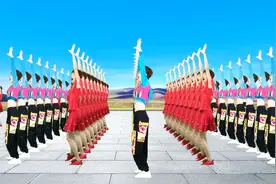 动感DJ广场舞《黄土高坡》歌美舞嗨阵容壮观，原创32步附分解！