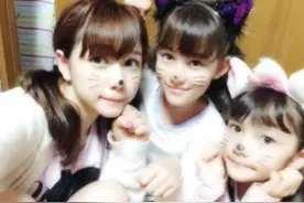 日本大叔的3个女儿颜值太高，网友：妈妈基因太强图片