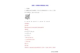 中考数学专题15，在网格中判断直角三角形(解析版)图片
