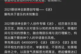 “超前卖歌”的蔡徐坤，新专辑似“期房”：整个大环境都变了，还用“割韭菜”的商业模式？图片