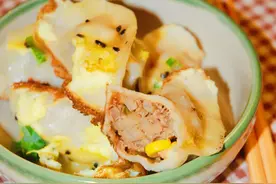 只用鸡蛋和水饺，几分钟搞定快手早餐，颜值高、有营养，还好吃图片