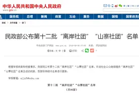 民政部公布86家“离岸社团”“山寨社团”，“中”字头超过60个，"世界”打头超10个图片