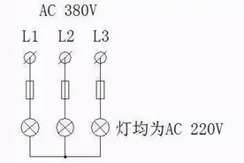 没有零线只有380V电源，怎么接亮220V灯？老电工经验之谈图片