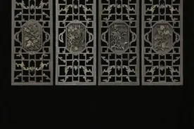 园林线上课堂（44）| 品珍·金漆彩绘木雕开光梅兰竹菊 榴开百子花窗图片