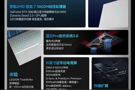 联想拯救者 R9000P 21款冰魄白发布：16 英寸屏+RTX 3060，8699元图片