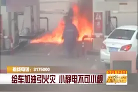 给车加油引火灾 小静电不可小觑图片