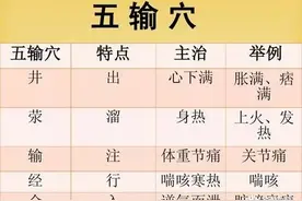 经络中最好用的五输穴（详解）图片