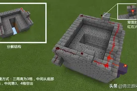 我的世界：熔岩陷阱搭建攻略，通过简单红石原理，设下无解圈套图片
