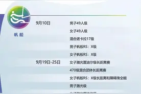 全运会赛程表来了！欢迎收藏图片