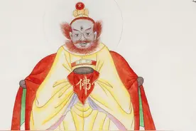 清代-民间神像图（一）-孔圣人长得像马王爷？图片