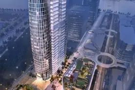 腾讯在建华东总部大厦，设计建筑形如“企鹅”，上海徐汇新地标！图片