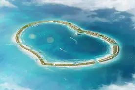 目前中国最大的人工岛，陆地面积达6平方公里，将成南海第一大城图片