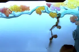 江北艺苑：皮影戏《三只猴子》图片