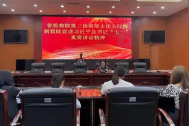 省检察院王红梅到六盘水市检察院宣讲习近平总书记“七一”重要讲话精神图片