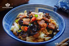 猪肉降价了，想吃肉，试试这样做，连肉带面带汤，四口吃一碗，馋图片