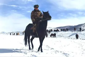 -38℃，骑马的兵哥哥真帅图片