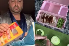都是给孩子准备便当，妈妈：精致营养，爸爸：活着就行图片