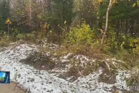 汪清天桥岭：禿老婆顶迎来今秋首场降雪图片