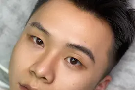 男士纹眉展示效果，小姐姐眼里的男神图片
