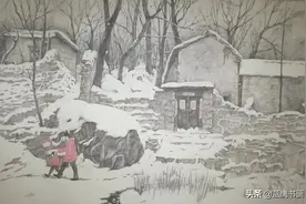 他是八零后中学老师，用钢笔画出逼真雪景，连外国人都被迷住了图片