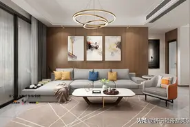 济宁绿地国际城三期洋房 20号楼西户135平米 现代简约装修设计图片