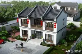 农村建房还是要选中式，推荐6套中式合院，40万建一栋送给父母图片