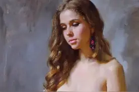 女画家安娜·马里诺娃的梦幻美人画图片