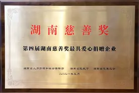 口味王集团获评第四届湖南慈善奖“最具爱心捐赠企业”称号图片