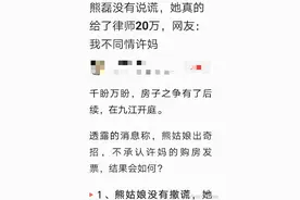 有人说许妈被摆一道，对方按遗产继承打官司，有人问许妈律师呢图片