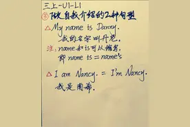 知识卡【做自我介绍的两种句型】三年级上册 小学英语图片