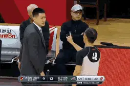辽宁男篮主教练被吹罚不许站起来！48号裁判，能否给个解释？图片