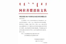 阿拉善盟2021年消防安全重点单位调整公告图片